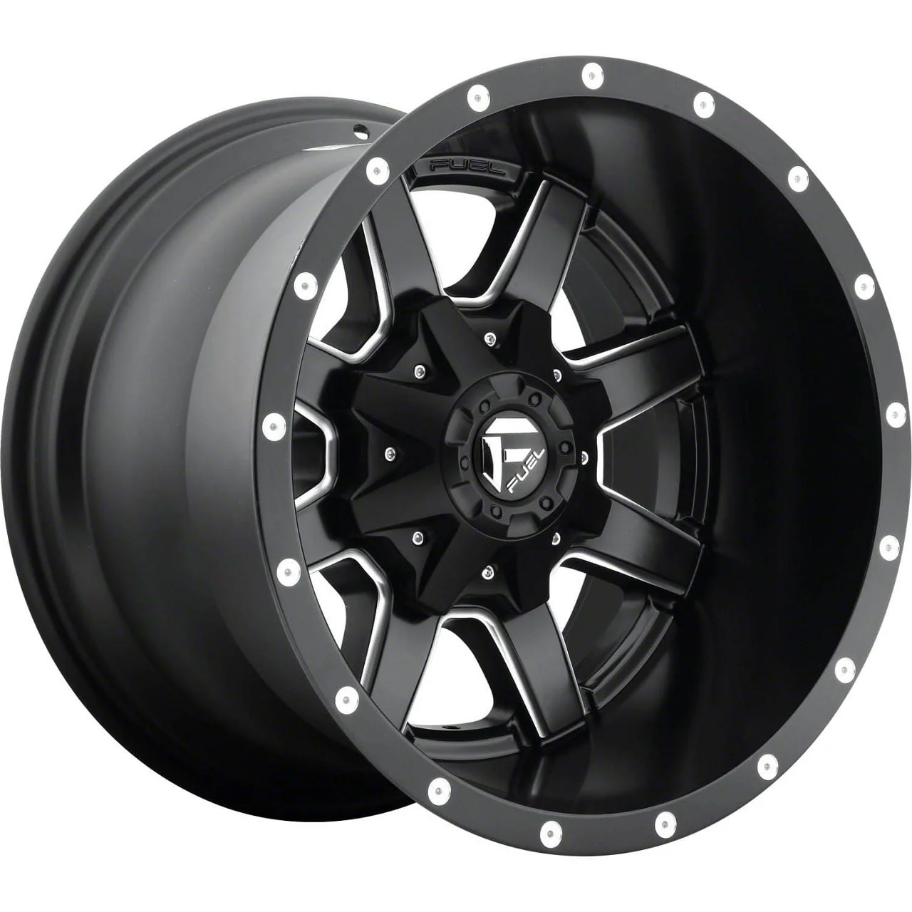 Fuel Wheels Maverick Matte Black Milled 8-Lug Wheel; 18x12; -44mm Offset (10-18 RAM 2500)