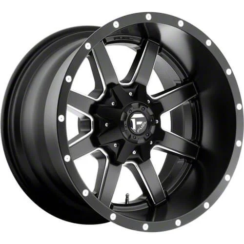 Fuel Wheels Maverick Matte Black Milled 8-Lug Wheel; 20x12; -44mm Offset (10-18 RAM 2500)