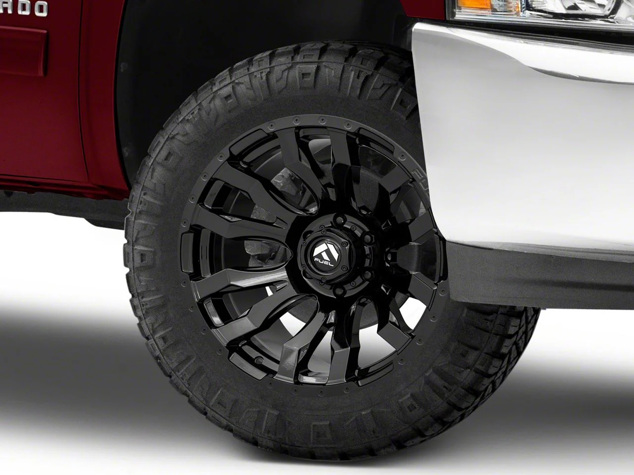 Fuel Wheels Blitz Gloss Black 6-Lug Wheel; 20x10; -18mm Offset (07-13 Silverado 1500)
