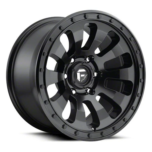 Fuel Wheels Tactic Matte Black 6-Lug Wheel; 17x9; -12mm Offset (07-13 Silverado 1500)
