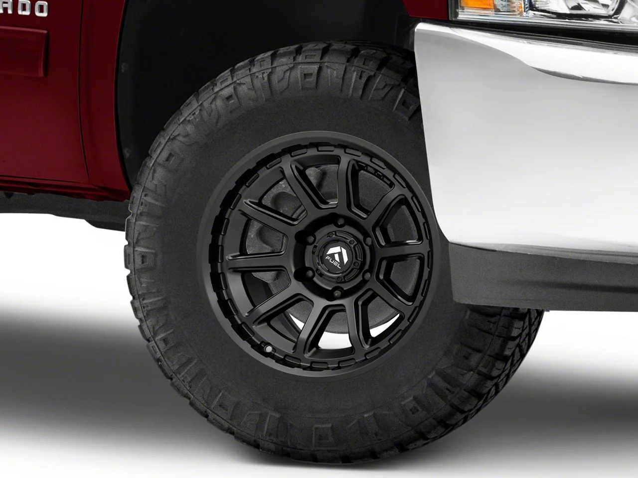 Fuel Wheels Torque Matte Black 6-Lug Wheel; 17x9; -12mm Offset (07-13 Silverado 1500)