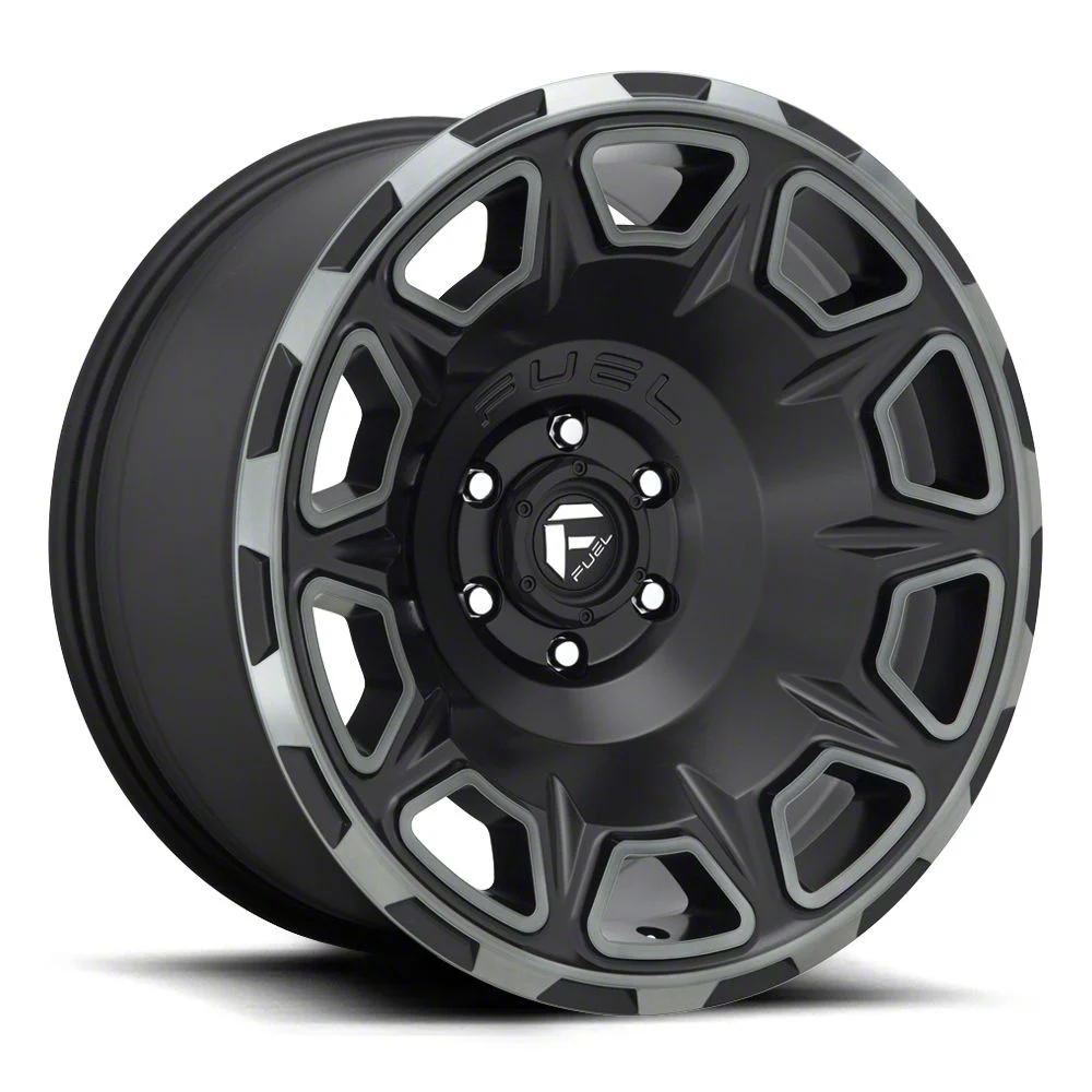 Fuel Wheels Vengeance Matte Black Double Dark Tint 6-Lug Wheel; 17x9; -12mm Offset (09-14 F-150)