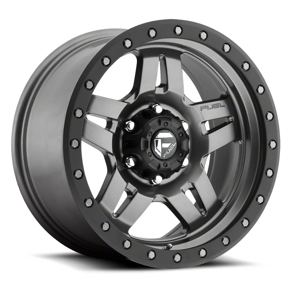 Fuel Wheels Anza Matte Gunmetal 8-Lug Wheel; 20x9; 1mm Offset (11-16 F-350 Super Duty SRW)