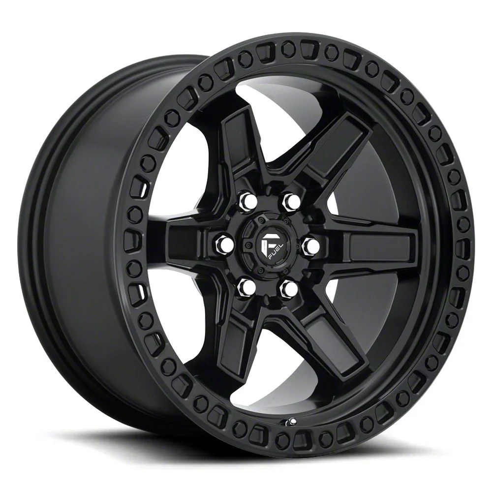 Fuel Wheels Kicker Matte Black 6-Lug Wheel; 17x9; -12mm Offset (14-18 Sierra 1500)