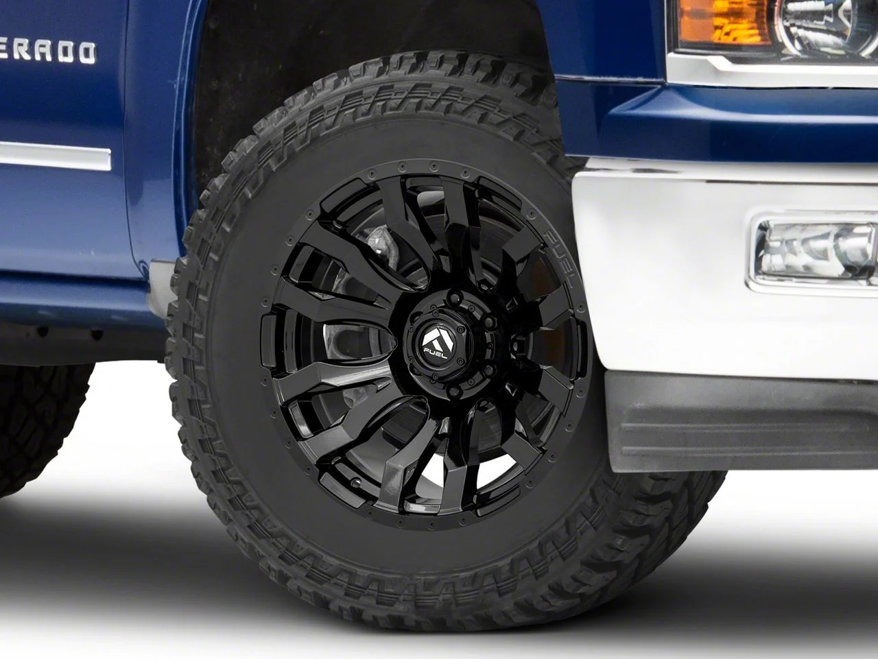 Fuel Wheels Blitz Gloss Black 6-Lug Wheel; 20x10; -18mm Offset (14-18 Silverado 1500)