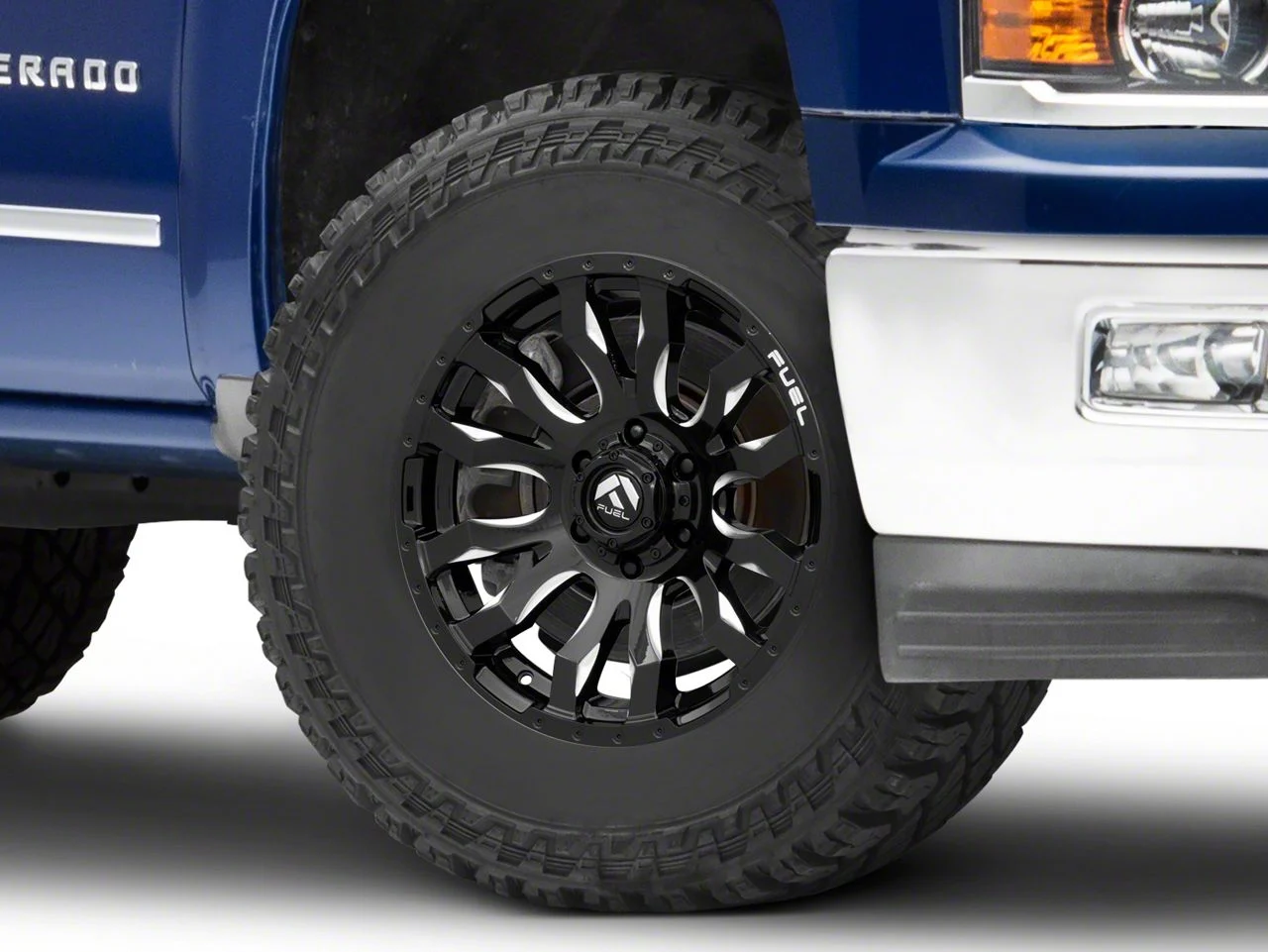 Fuel Wheels Blitz Gloss Black Milled 6-Lug Wheel; 17x9; 1mm Offset (14-18 Silverado 1500)