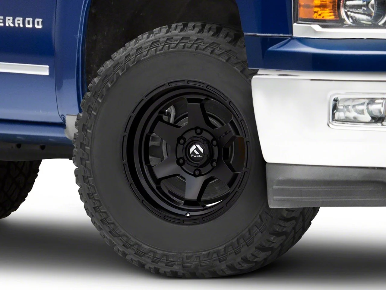 Fuel Wheels Shok Matte Black 6-Lug Wheel; 17x9; -12mm Offset (14-18 Silverado 1500)