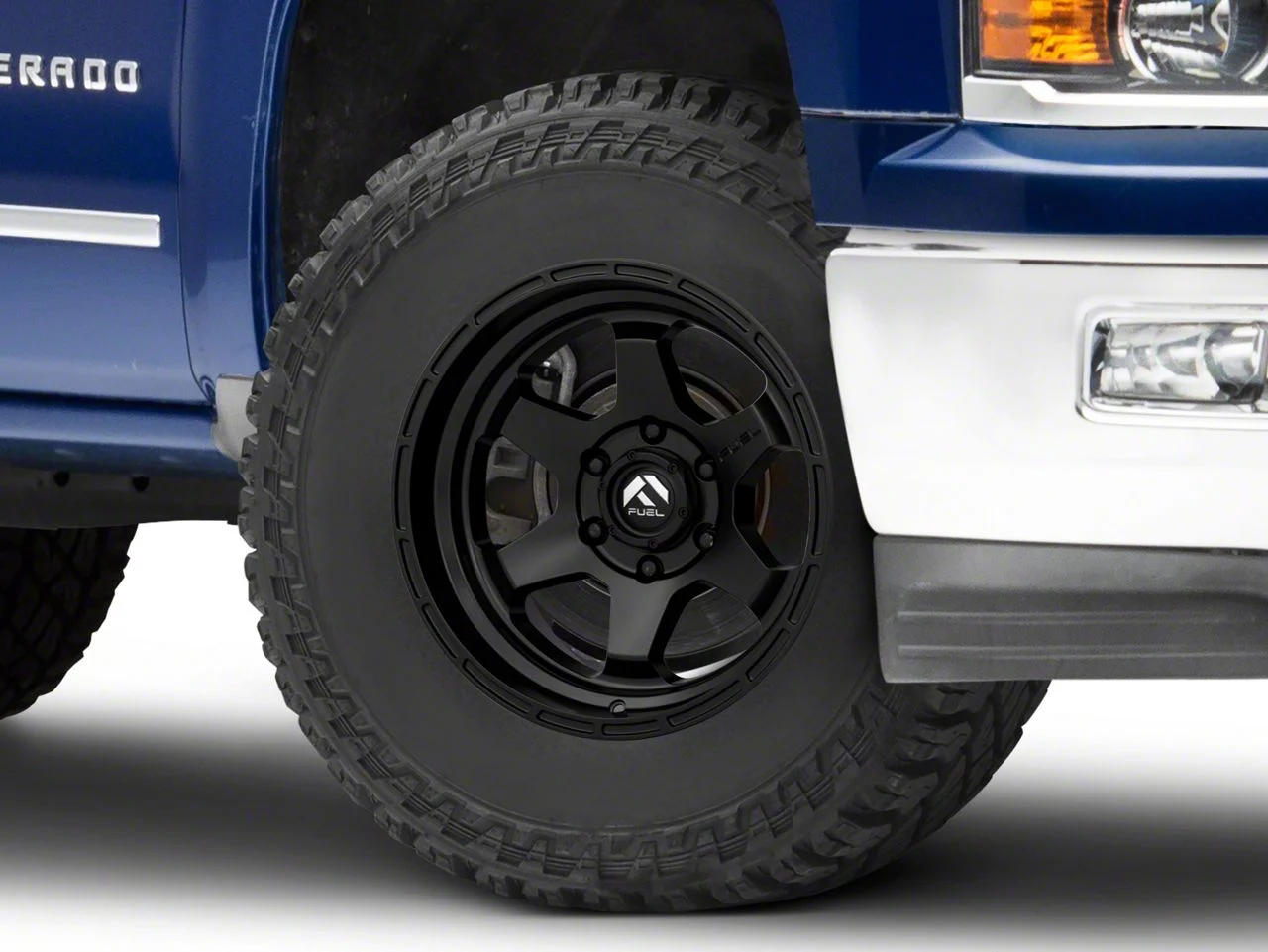 Fuel Wheels Shok Matte Black 6-Lug Wheel; 17x9; 1mm Offset (14-18 Silverado 1500)