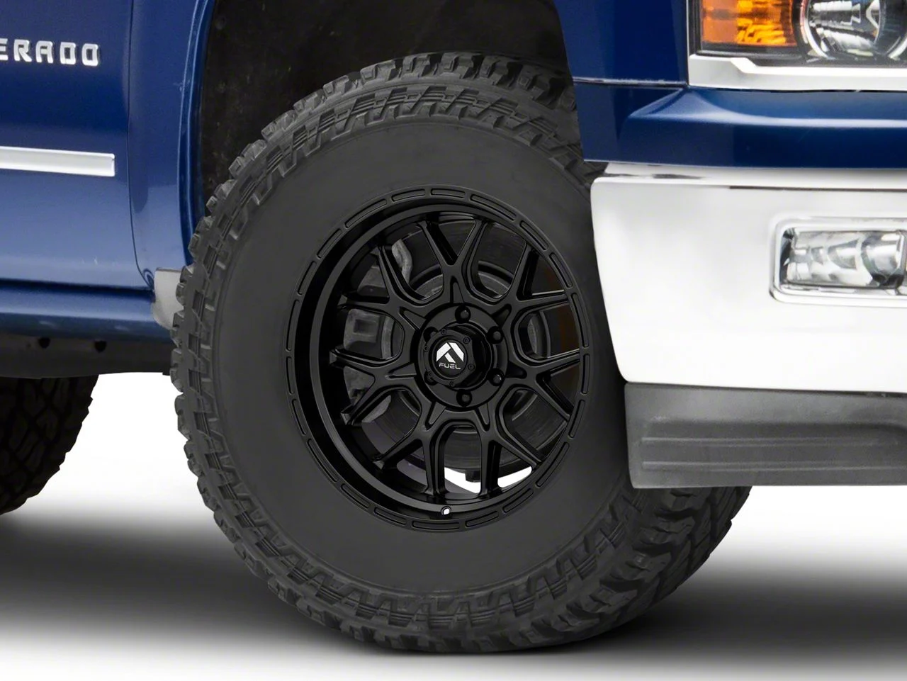 Fuel Wheels Tech Matte Black 6-Lug Wheel; 17x9; 1mm Offset (14-18 Silverado 1500)