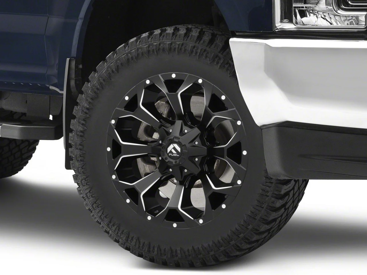 Fuel Wheels Assault Satin Black Milled 8-Lug Wheel; 20x9; 20mm Offset (17-22 F-350 Super Duty SRW)