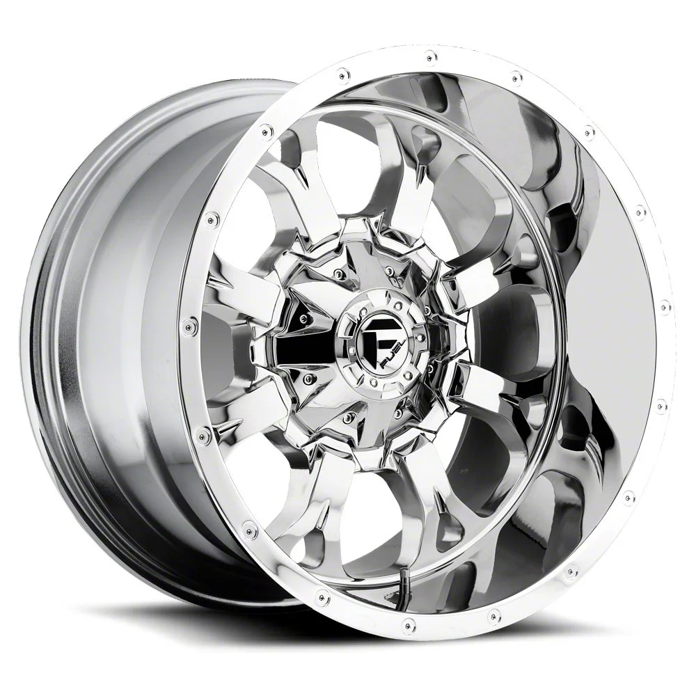 Fuel Wheels Krank Chrome 8-Lug Wheel; 20x10; -24mm Offset (17-22 F-350 Super Duty SRW)