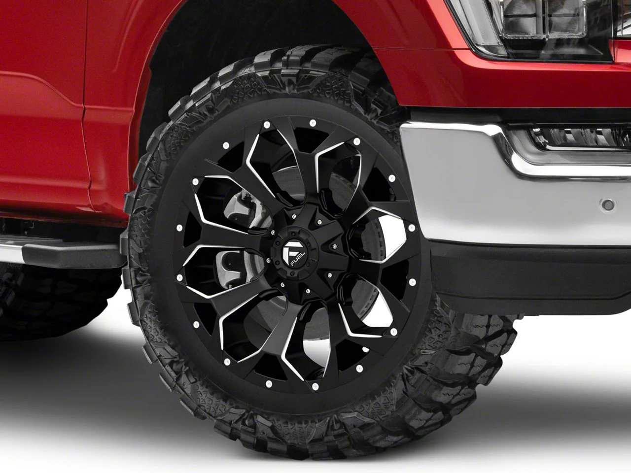 Fuel Wheels Assault Satin Black Milled 6-Lug Wheel; 20x9; 1mm Offset (21-26 F-150)