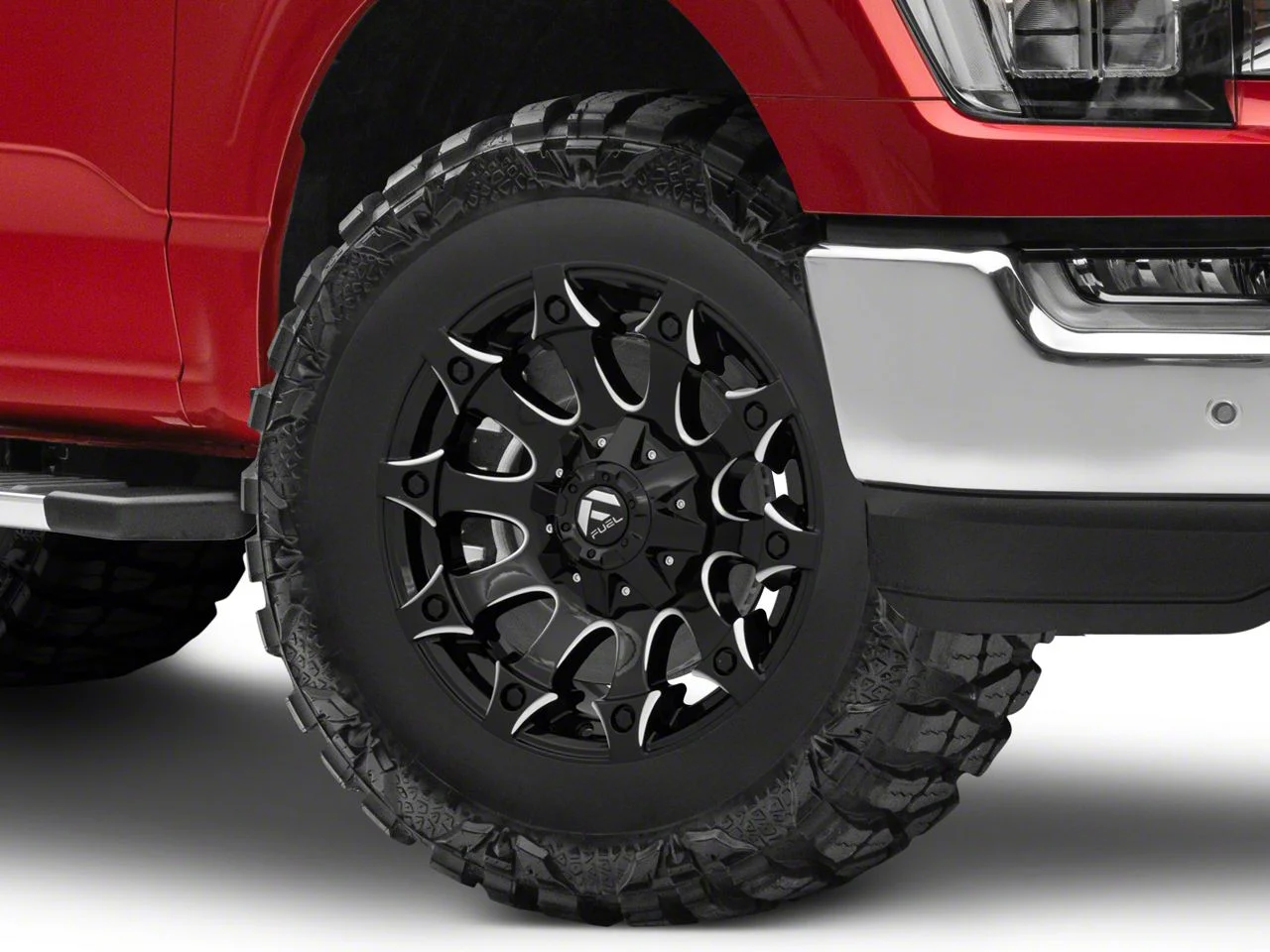 Fuel Wheels Battle Axe Gloss Black Milled 6-Lug Wheel; 18x9; 20mm Offset (21-26 F-150)