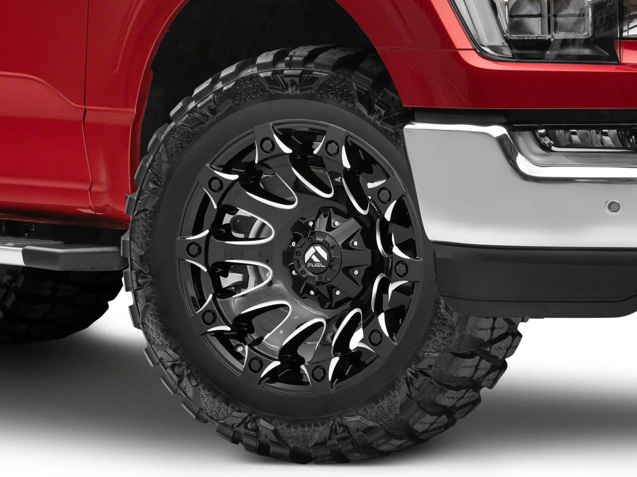 Fuel Wheels Battle Axe Gloss Black Milled 6-Lug Wheel; 20x9; 20mm Offset (21-26 F-150)