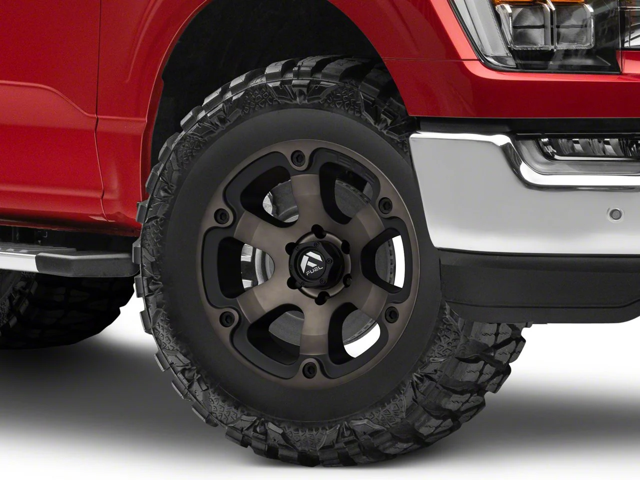 Fuel Wheels Beast Matte Black Machined 6-Lug Wheel; 18x9; 20mm Offset (21-26 F-150)