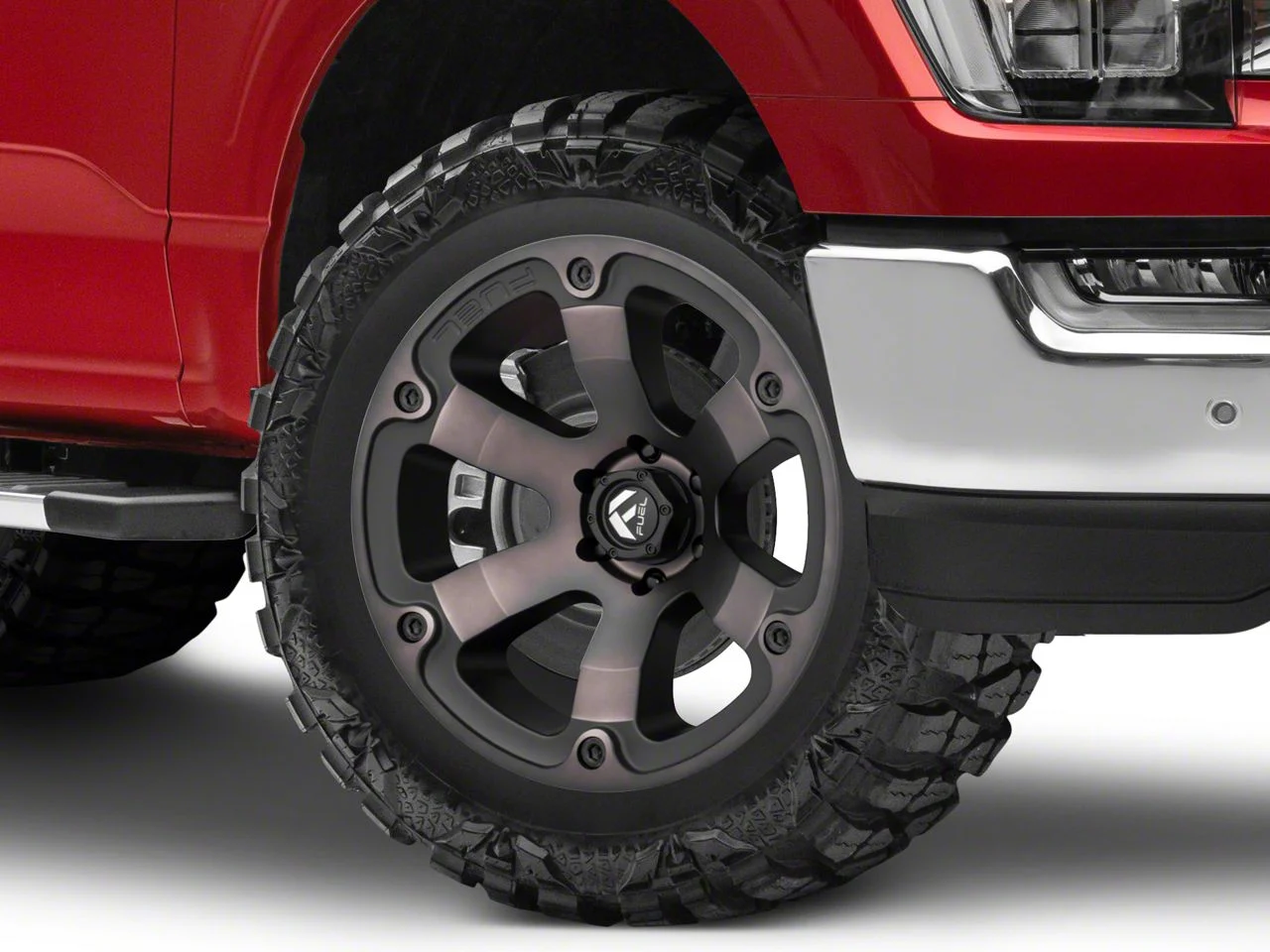 Fuel Wheels Beast Matte Black Machined 6-Lug Wheel; 20x9; 1mm Offset (21-26 F-150)
