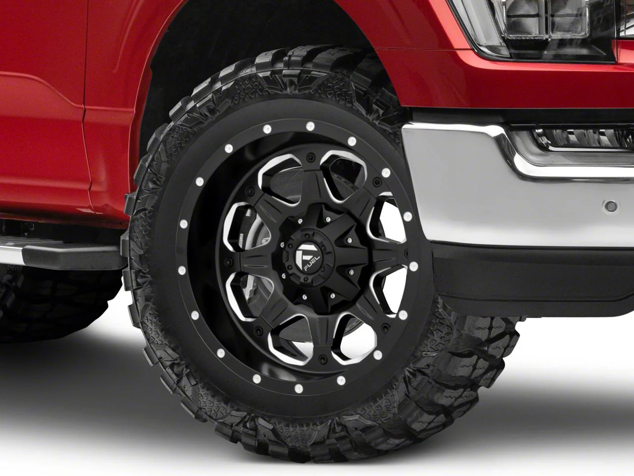 Fuel Wheels Boost Matte Black Milled 6-Lug Wheel; 20x9; -12mm Offset (21-26 F-150)