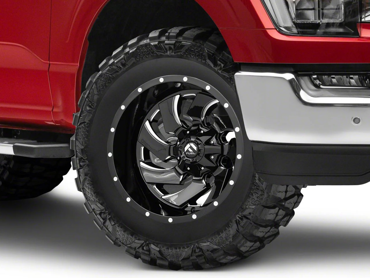 Fuel Wheels Cleaver Gloss Black Milled 6-Lug Wheel; 18x9; 20mm Offset (21-26 F-150)