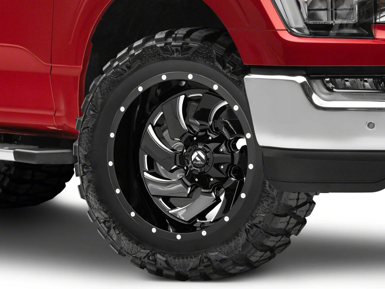 Fuel Wheels Cleaver Gloss Black Milled 6-Lug Wheel; 20x9; 1mm Offset (21-26 F-150)