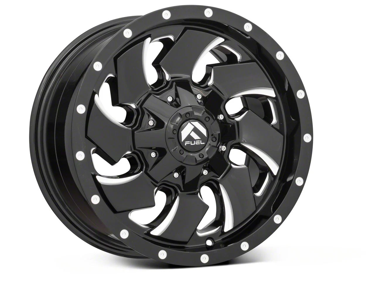Fuel Wheels Cleaver Gloss Black Milled 6-Lug Wheel; 22x10; -13mm Offset (21-26 F-150)