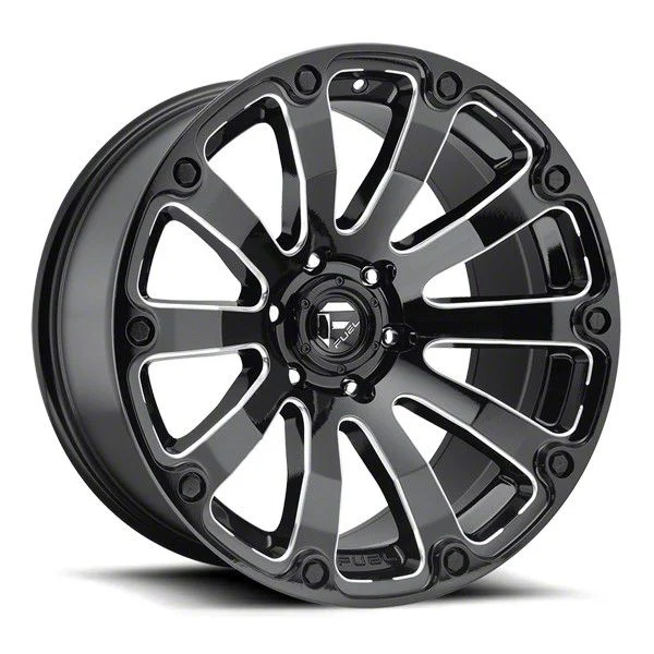 Fuel Wheels Diesel Gloss Black Milled 6-Lug Wheel; 20x9; 1mm Offset (21-26 F-150)