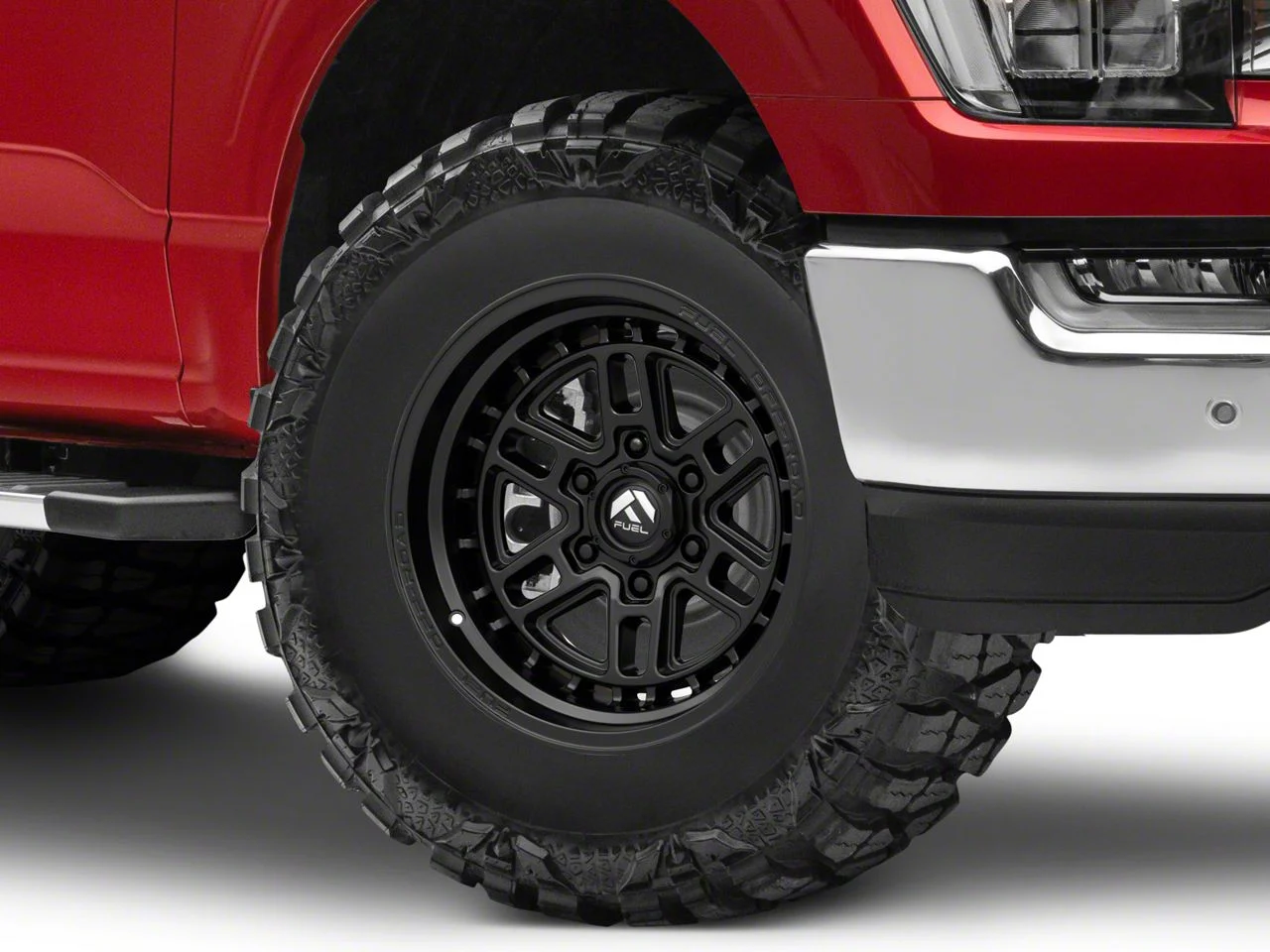 Fuel Wheels Nitro Matte Black 6-Lug Wheel; 17x9; 1mm Offset (21-26 F-150)