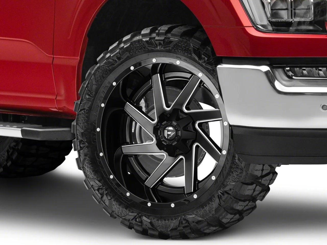 Fuel Wheels Renegade Matte Black Milled 6-Lug Wheel; 22x12; -44mm Offset (21-26 F-150)