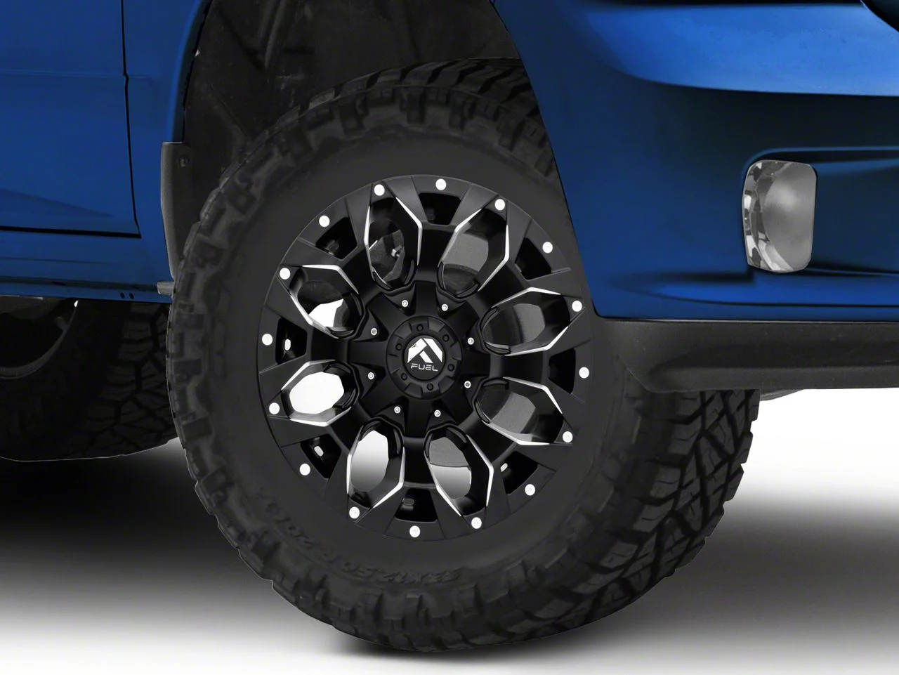 Fuel Wheels Assault Satin Black Milled 5-Lug Wheel; 17x8.5; 25mm Offset (09-18 RAM 1500)