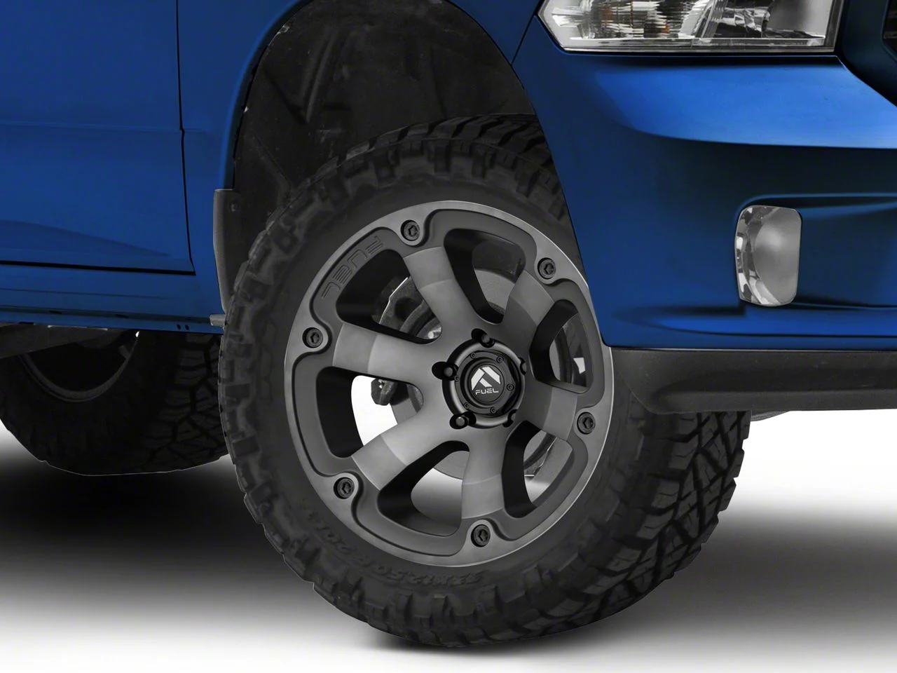 Fuel Wheels Beast Matte Black Machined with Dark Tint 5-Lug Wheel; 20x10; -18mm Offset (09-18 RAM 1500)