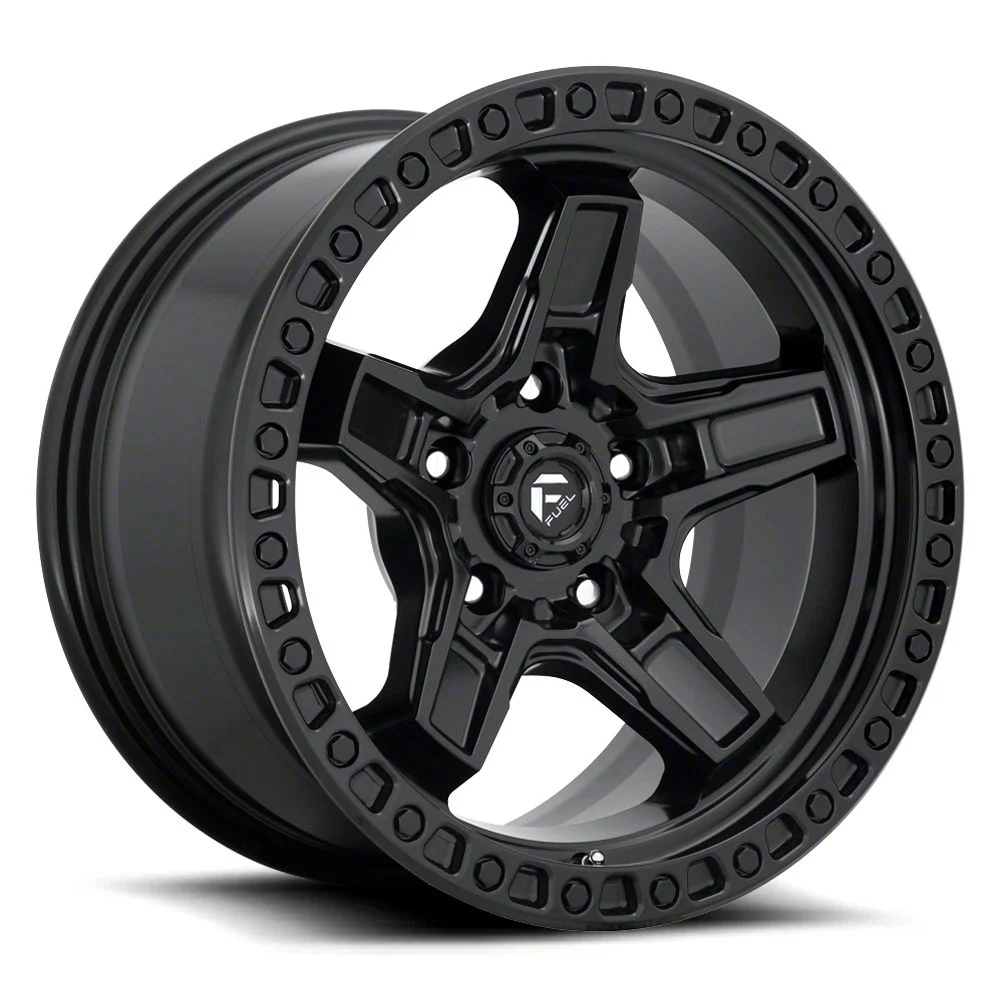 Fuel Wheels Kicker Matte Black 6-Lug Wheel; 17x9; 1mm Offset (15-20 F-150)