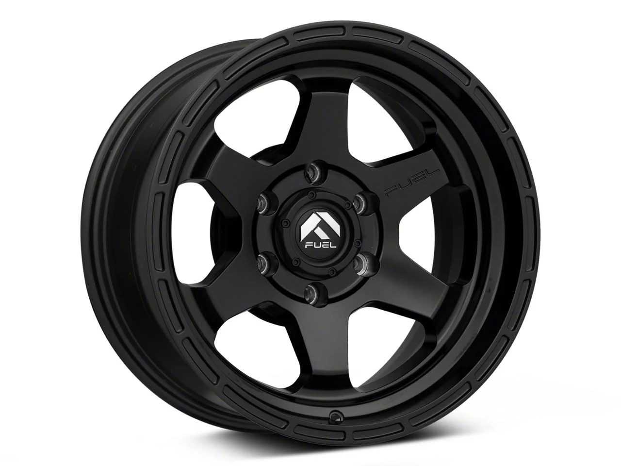 Fuel Wheels Shok Matte Black 6-Lug Wheel; 17x9; 1mm Offset (15-20 F-150)