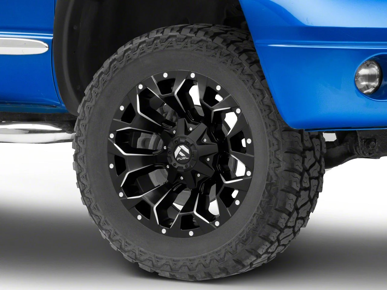 Fuel Wheels Assault Matte Black Milled 8-Lug Wheel; 20x9; 1mm Offset (06-08 RAM 1500 Mega Cab)