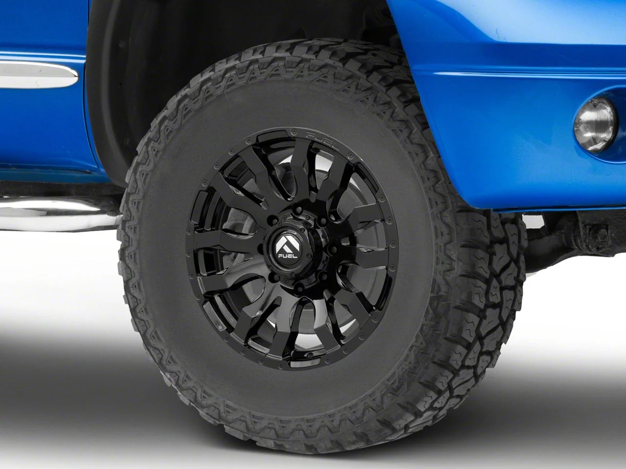 Fuel Wheels Blitz Gloss Black 8-Lug Wheel; 18x9; 1mm Offset (06-08 RAM 1500 Mega Cab)