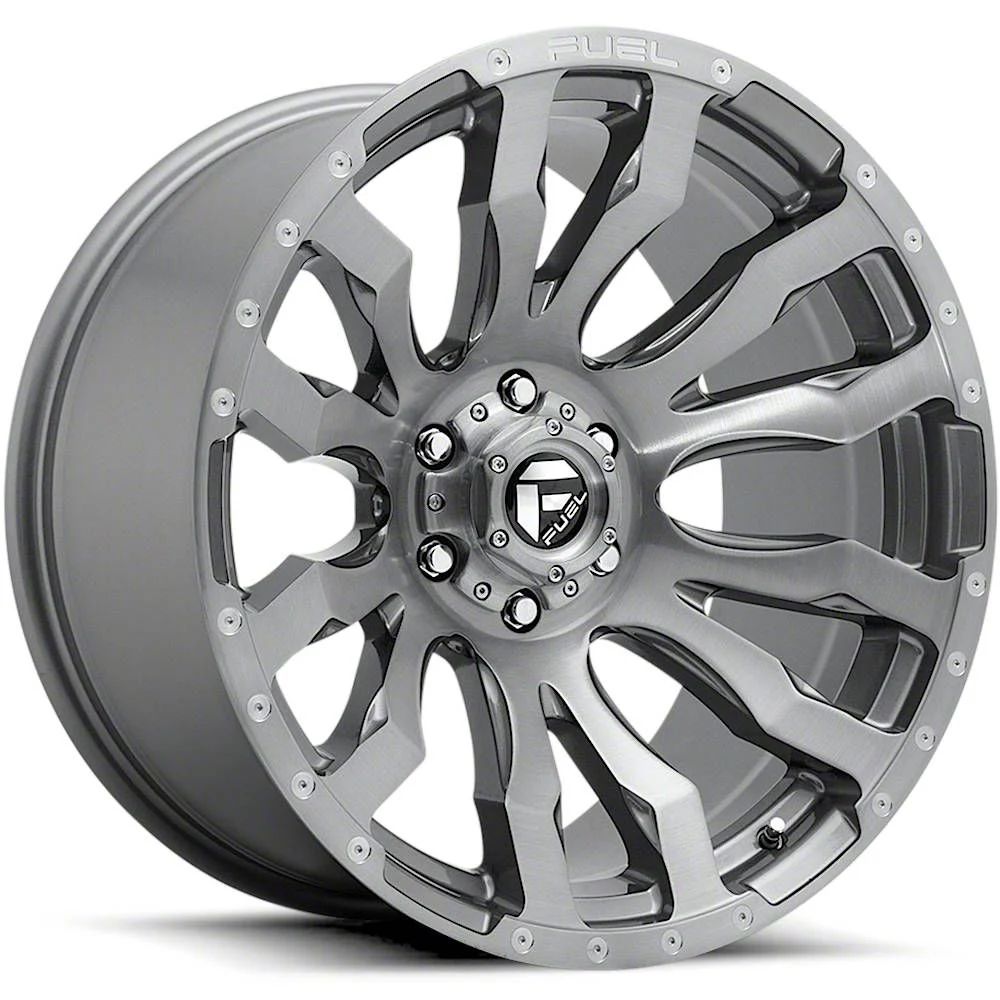 Fuel Wheels Blitz Platinum Brushed Gunmetal 8-Lug Wheel; 20x10; -18mm Offset (06-08 RAM 1500 Mega Cab)