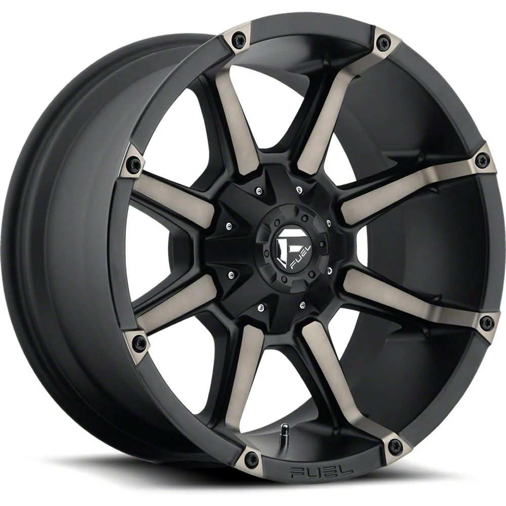 Fuel Wheels Coupler Matte Black Double Dark Tint 8-Lug Wheel; 20x9; 1mm Offset (06-08 RAM 1500 Mega Cab)