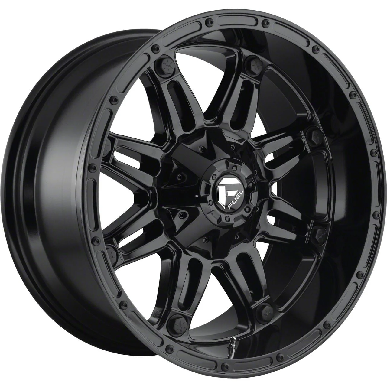 Fuel Wheels Hostage Gloss Black 8-Lug Wheel; 20x10; -18mm Offset (06-08 RAM 1500 Mega Cab)