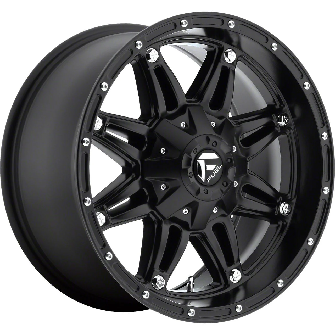 Fuel Wheels Hostage Matte Black 8-Lug Wheel; 18x9; 1mm Offset (06-08 RAM 1500 Mega Cab)