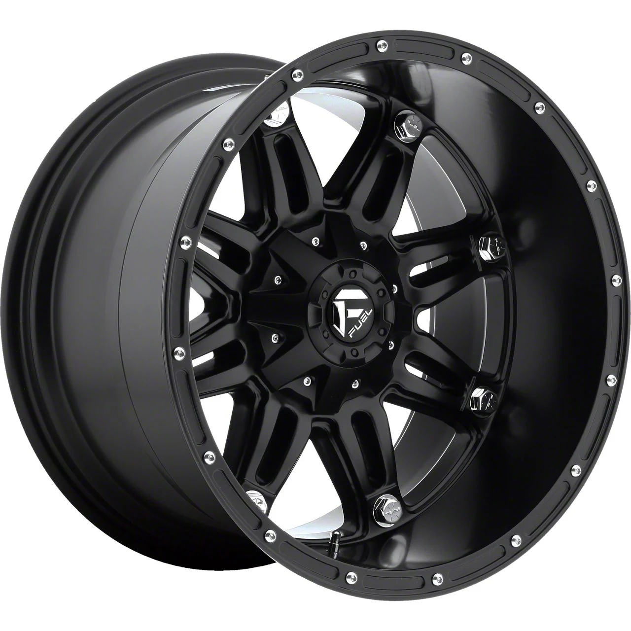 Fuel Wheels Hostage Matte Black 8-Lug Wheel; 20x12; -44mm Offset (06-08 RAM 1500 Mega Cab)