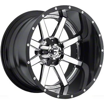 Fuel Wheels Maverick Chrome with Gloss Black Lip 8-Lug Wheel; 20x12; -44mm Offset (06-08 RAM 1500 Mega Cab)