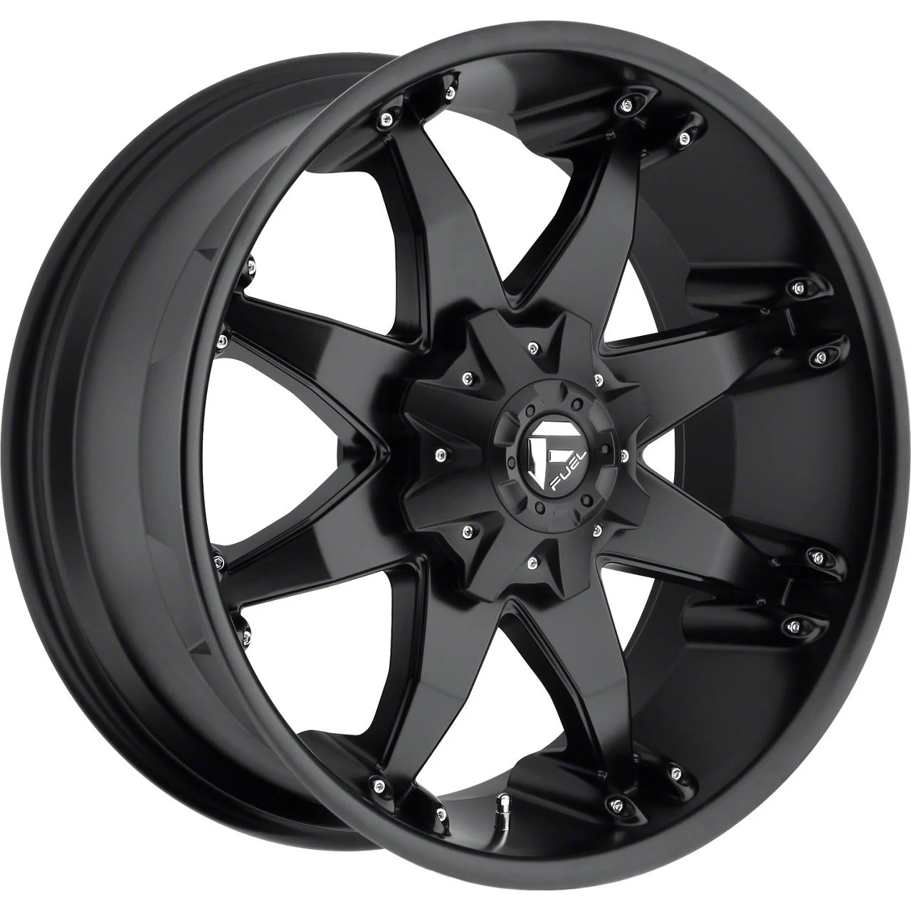 Fuel Wheels Octane Matte Black 8-Lug Wheel; 20x12; -44mm Offset (06-08 RAM 1500 Mega Cab)