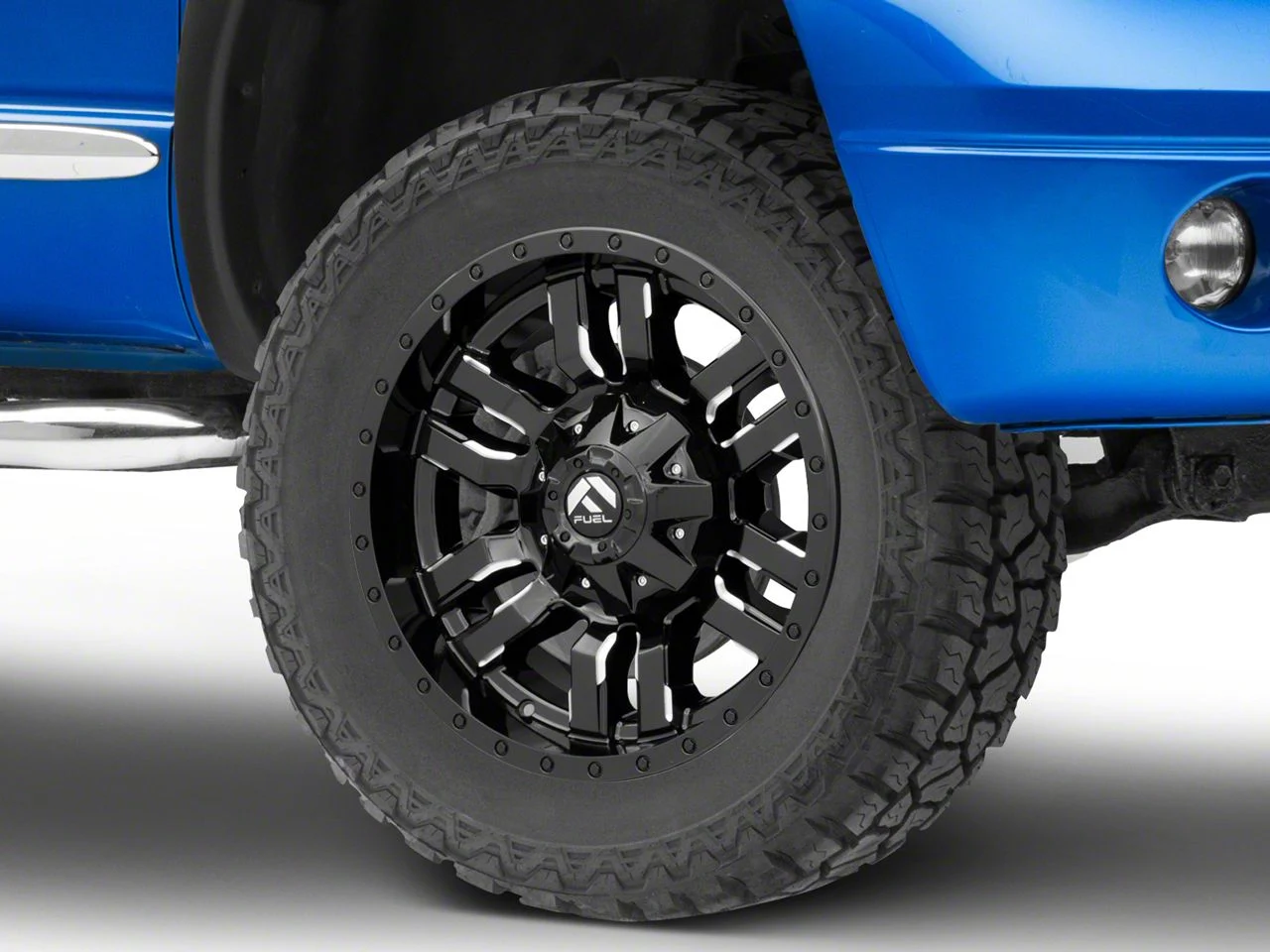 Fuel Wheels Sledge Gloss Black Milled 8-Lug Wheel; 20x9; 20mm Offset (06-08 RAM 1500 Mega Cab)