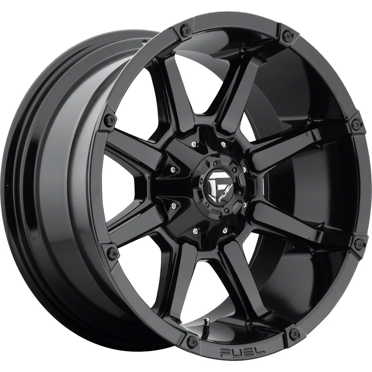 Fuel Wheels Coupler Gloss Black 8-Lug Wheel; 20x10; -12mm Offset (19-26 RAM 2500)