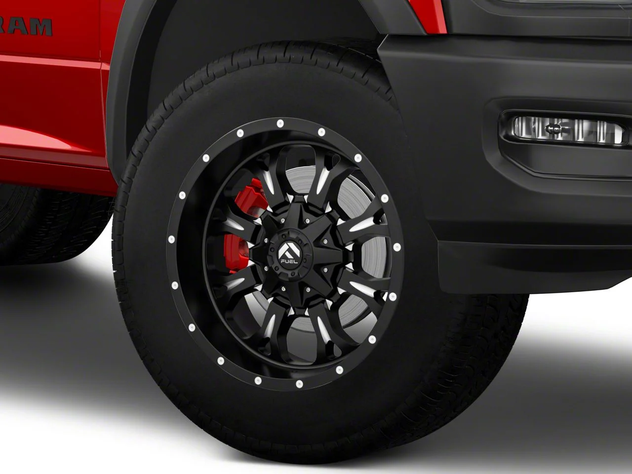 Fuel Wheels Krank Matte Black Milled 8-Lug Wheel; 20x9; 20mm Offset (19-26 RAM 2500)