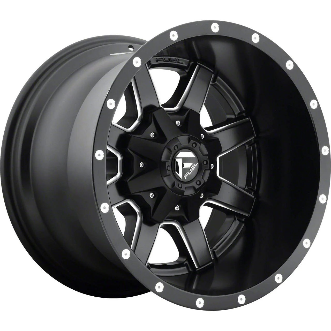 Fuel Wheels Maverick Matte Black Milled 8-Lug Wheel; 18x12; -44mm Offset (19-26 RAM 2500)