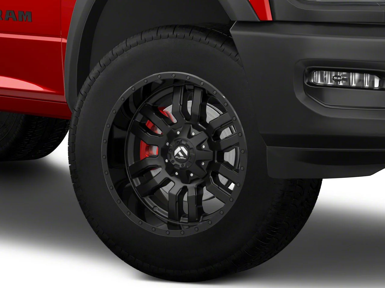 Fuel Wheels Sledge Gloss and Matte Black 8-Lug Wheel; 20x9; 1mm Offset (19-26 RAM 2500)
