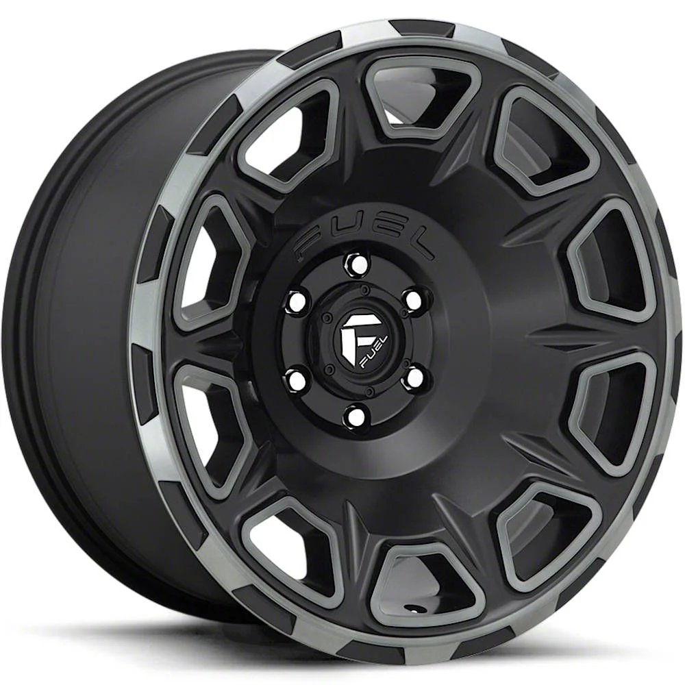 Fuel Wheels Vengeance Matte Black Double Dark Tint 6-Lug Wheel; 17x9; -12mm Offset (19-23 Ranger)