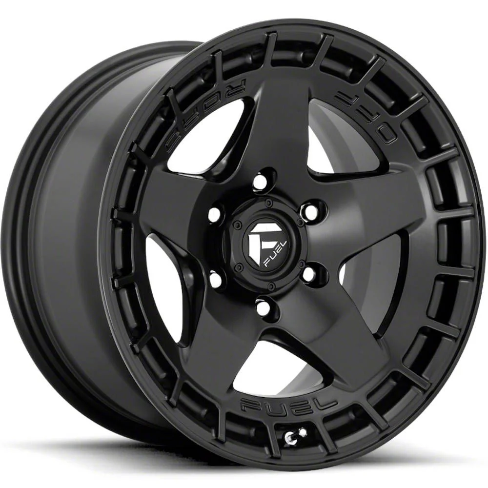 Fuel Wheels Warp Satin Black 6-Lug Wheel; 17x9; -12mm Offset (19-23 Ranger)