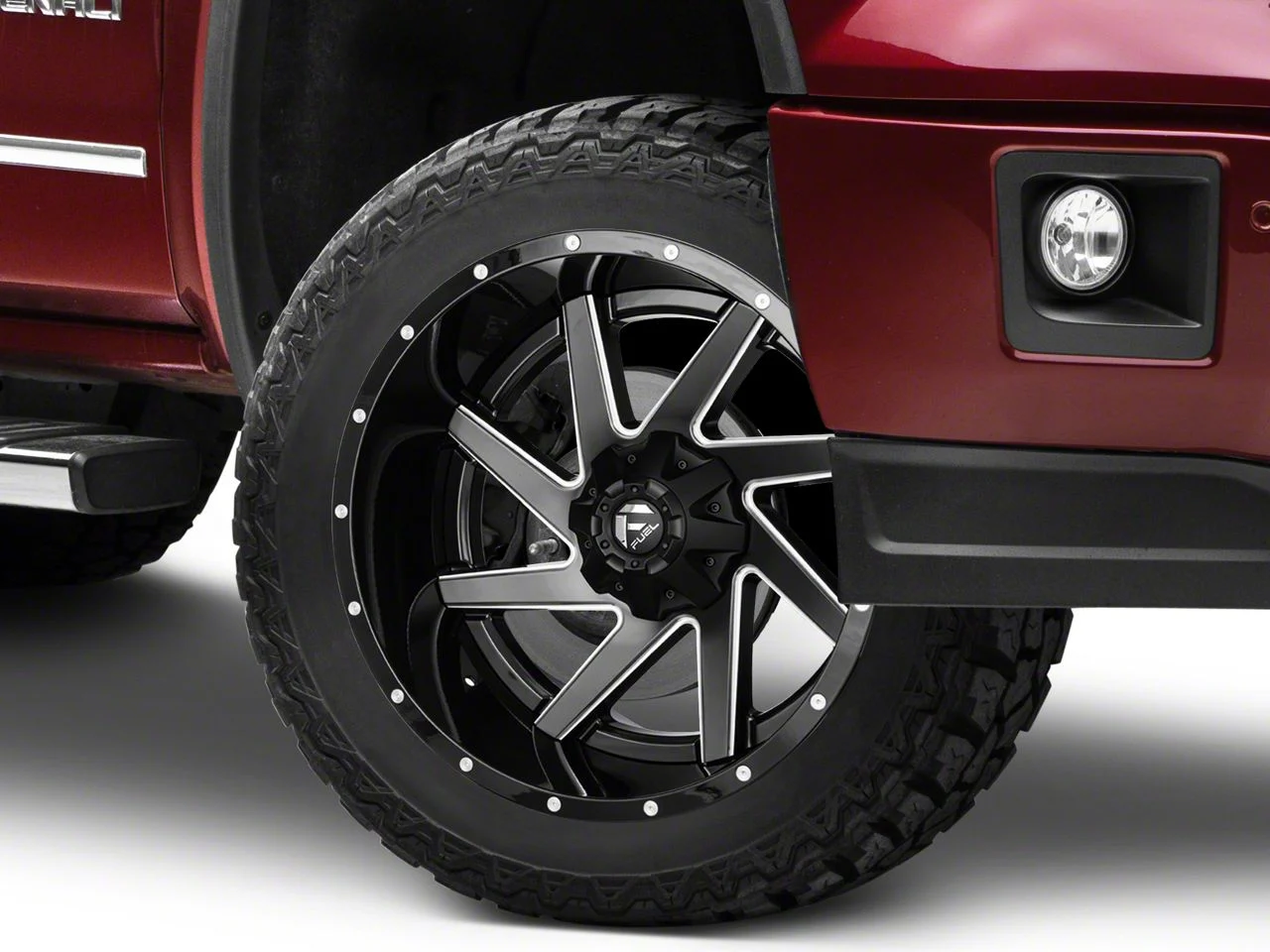 Fuel Wheels Renegade Matte Black Milled 6-Lug Wheel; 22x12; -44mm Offset (14-18 Sierra 1500)