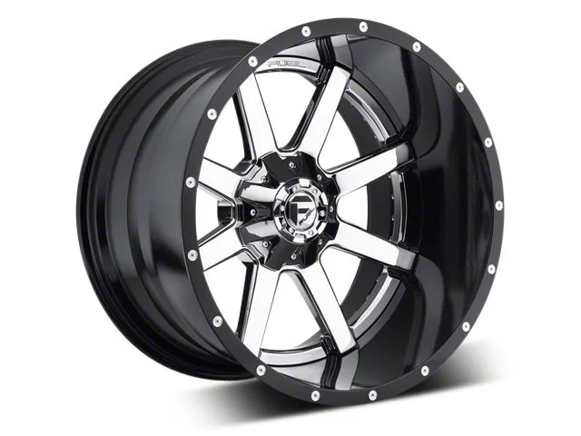 Fuel Wheels Maverick Chrome with Gloss Black Lip 5-Lug Wheel; 22x12; -44mm Offset (09-18 RAM 1500)