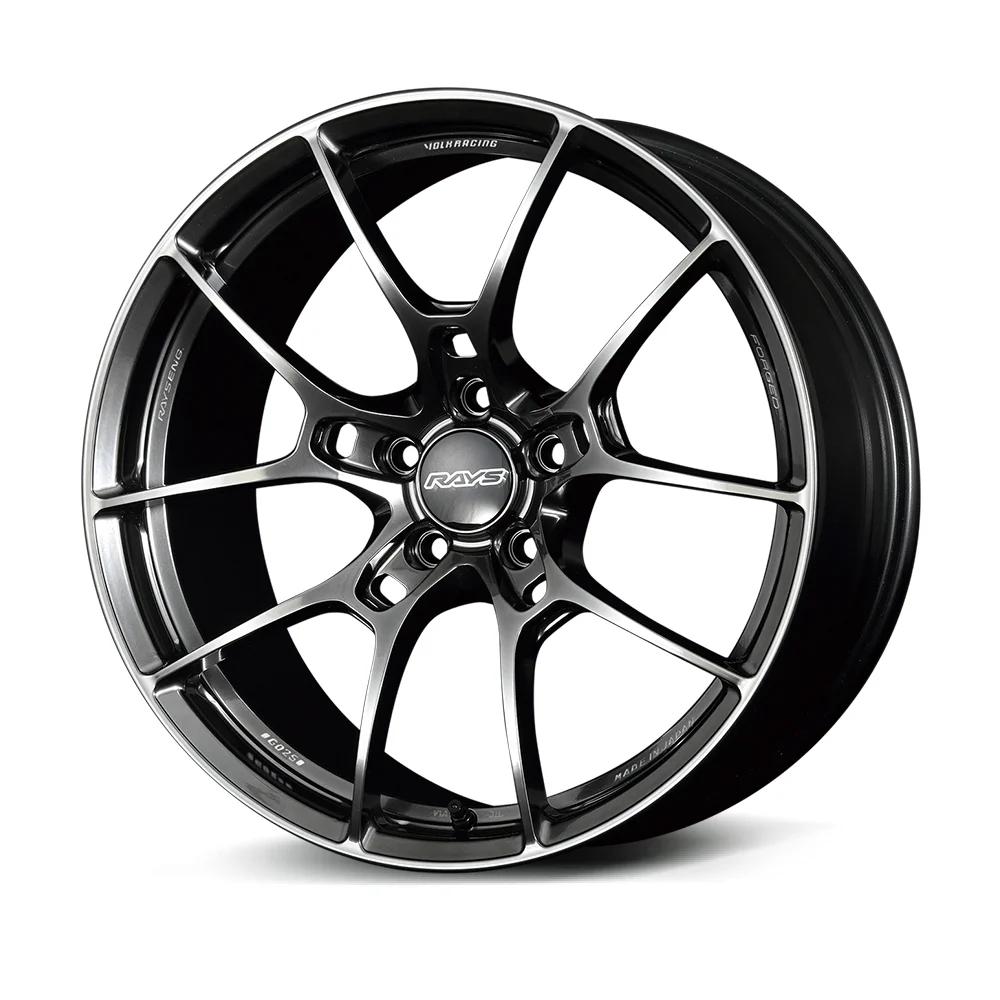 G025 19X9.5 +25 5-120 SHINING BLACK METAL / RIM EDGE DC